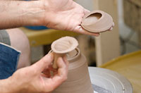 Image of teapot-making process